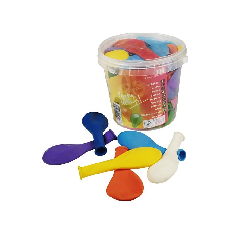 Papstar Luftballons – mehrfarbig – Ø 22 cm – Latex – 100 Stk