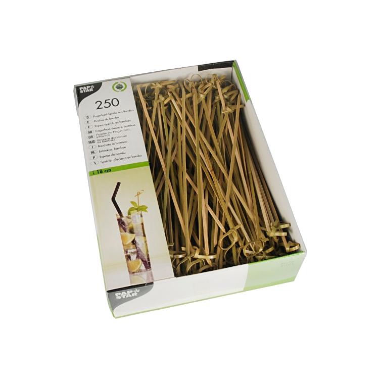 Papstar Rührstäbchen PURE, Bambus, natur – 250 Stk.