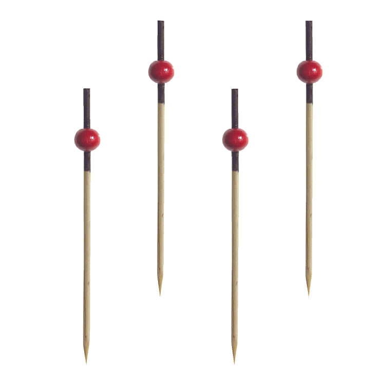 Papstar Bambus-Spiesse Pearl – Rot – 7 cm – Bambus – 250 Stk