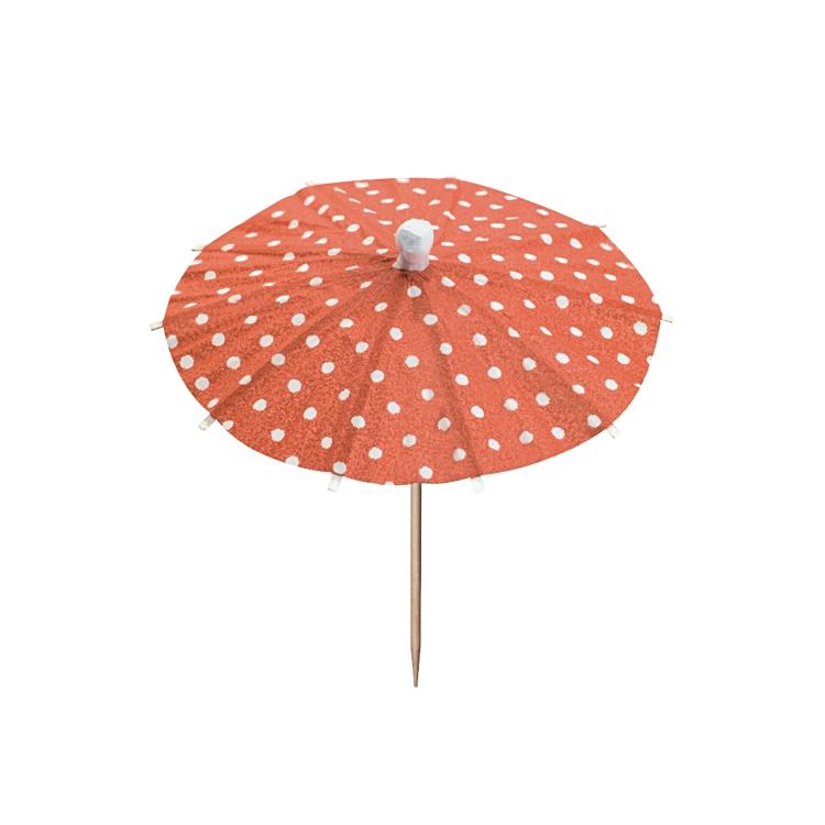 Papstar Party-Piekser Dots – mehrfarbig – 10 cm – Holz/Papier – 10 Stk