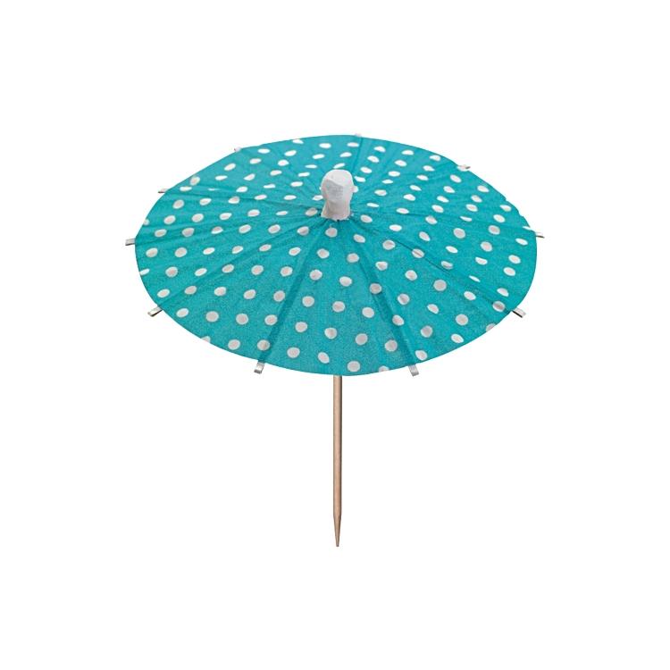 Papstar Party-Piekser Dots – mehrfarbig – 10 cm – Holz/Papier – 10 Stk