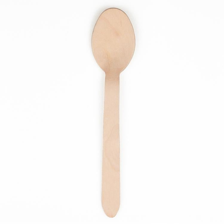 Papstar Holzlöffel pure, 15,7 cm – kompostierbar – 25 Stk.