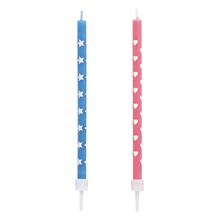 Papstar Geburtstagskerzen – mehrfarbig – 10 cm – 12 Stk