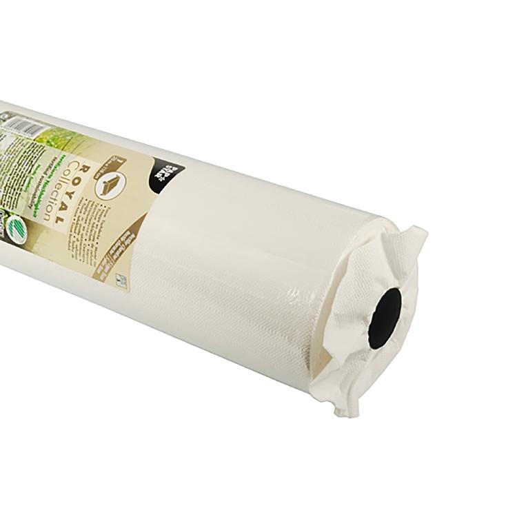 Papstar Tischdecke auf Rolle – 118 cm×25 m, Papier, Weiss, Royal Collection, FSC