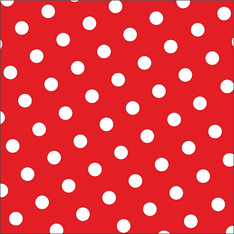 Papstar Servietten Dots Rot – 33 × 33 cm, 3-lagig, 1/4-Falz – 30 Stück