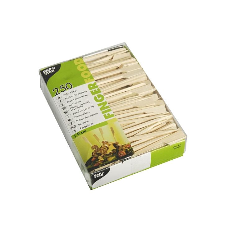 Papstar Rührstäbchen PURE, Bambus, 9 cm, natur – 250 Stk.