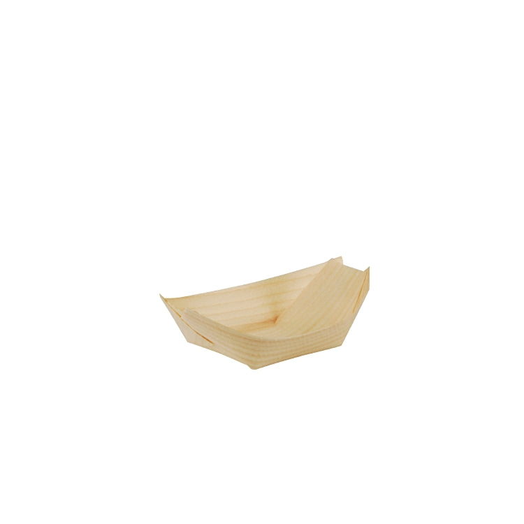 Papstar Schale/Schüssel, Kiefernholz Oval – 11 × 6,5 cm – natur – 50 Stk.