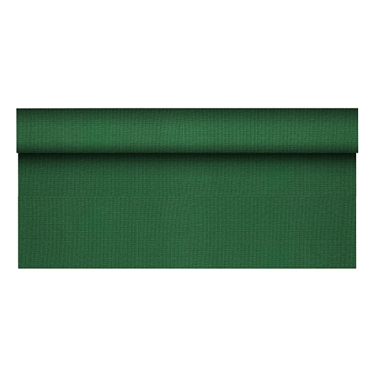 Papstar Tischdecke auf Rolle – 118 cm×25 m, PP, Dunkelgrün, Soft Selection Plus