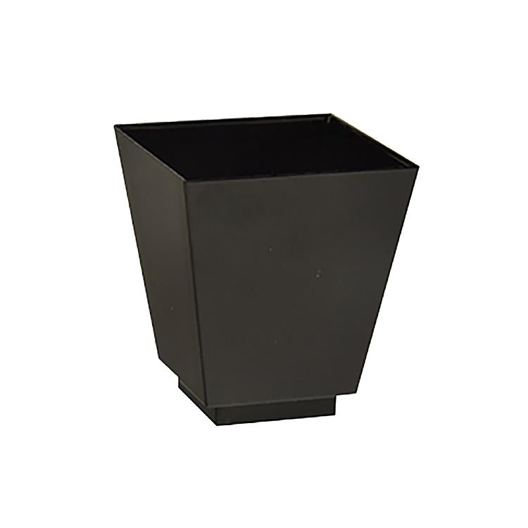 Papstar Schale, PS, rechteckig – 50 ml, 5 × 4,5 × 4,5 cm, schwarz – 50 Stk.