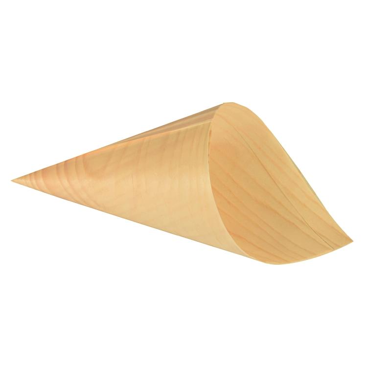 Papstar Spitztüte, Holz, 18,0 cm, Ø 9,5 cm – 50 Stk.