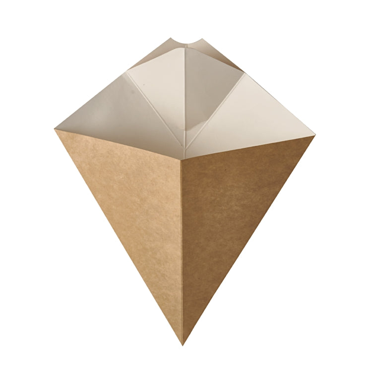 Papstar Sandwichbeutel pure, Papier/Karton – 23,5 × 19 cm, braun/weiss – 50 Stk.