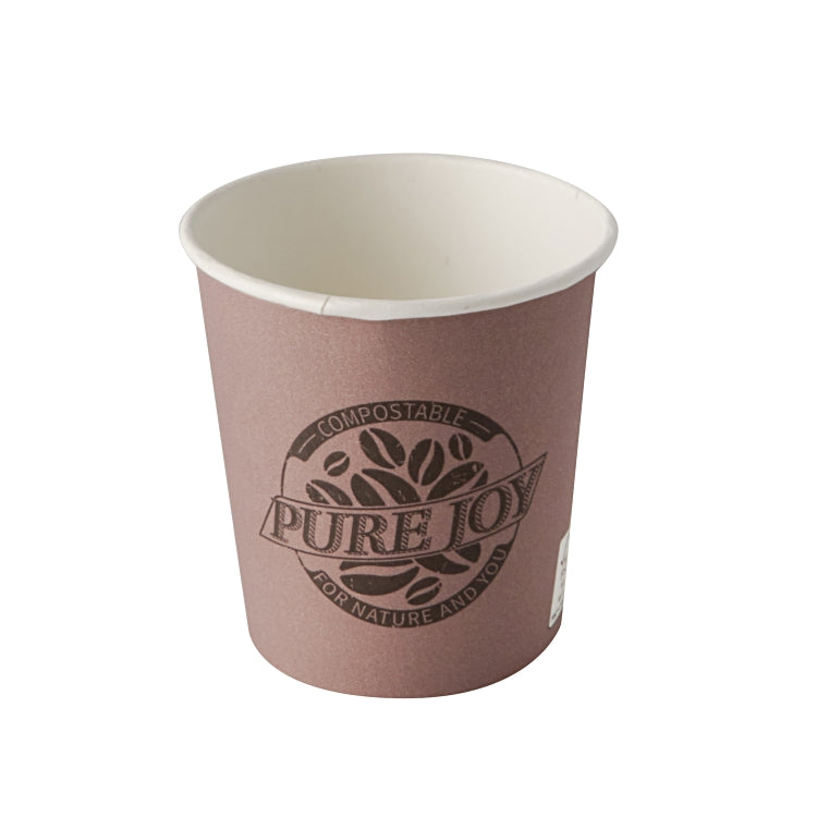 Papstar Trinkbecher Karton, 1,0 dl – creme – kompostierbar – 80 Stk.