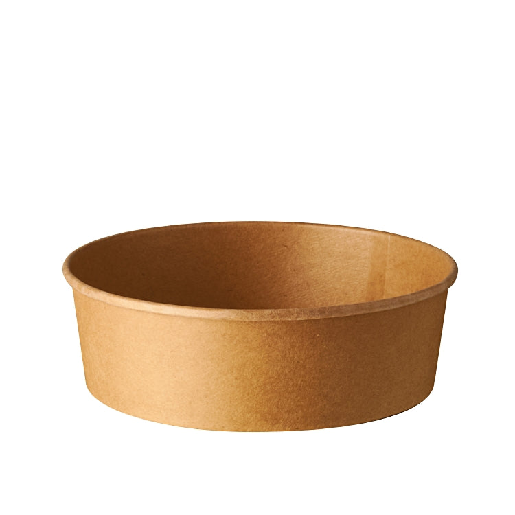 Papstar Schale/Schüssel Pure, Papier, PLA-beschichtet, rund – 500 ml, Ø 15 cm, braun – FSC – 50 Stk.