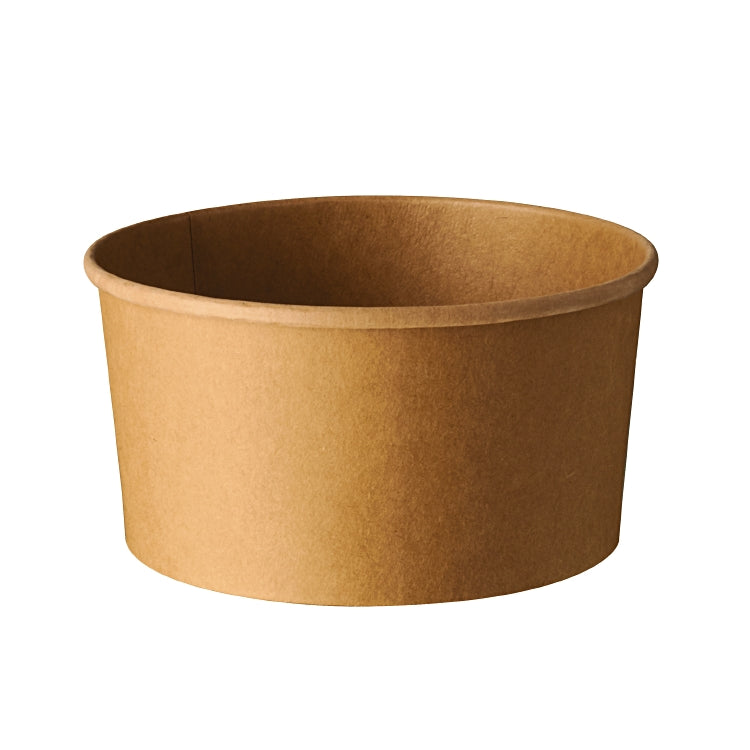 Papstar Schale pure, Papier, PLA-beschichtet, rund – 1 l, Ø 15 cm, braun – FSC – 50 Stk.