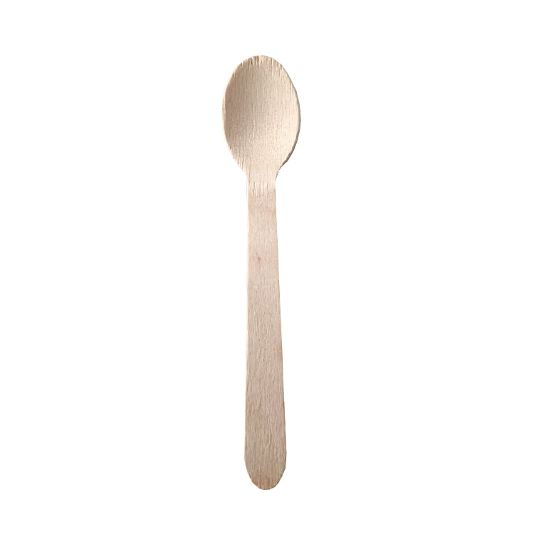 Papstar Kaffeelöffel – 25 Stk., 11 cm, Holz, Natur, biologisch abbaubar, kompostierbar