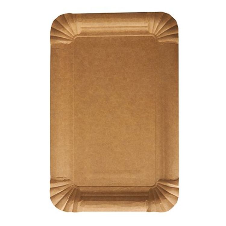 Papstar Teller pure, Papier/Karton, 13 × 20 cm – braun – 250 Stk.