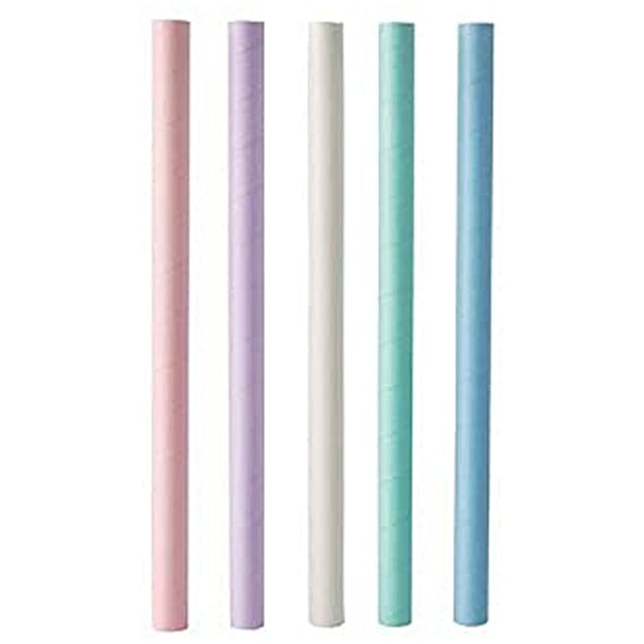 Papstar Trinkhalme – Ø 1,2 cm, 21 cm, Papier, farbig sortiert, 200 Stk.