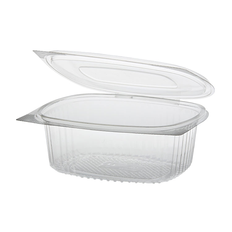 Papstar Schale, rPET, oval – 750 ml, transparent – 50 Stk.