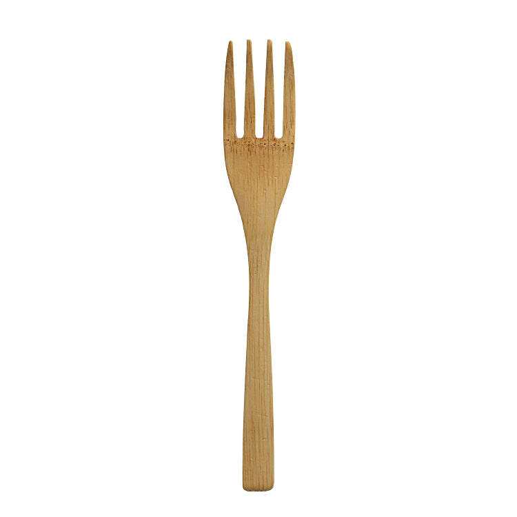 Papstar Bambus-Gabel pure, 16,5 cm – kompostierbar – 10 Stk.
