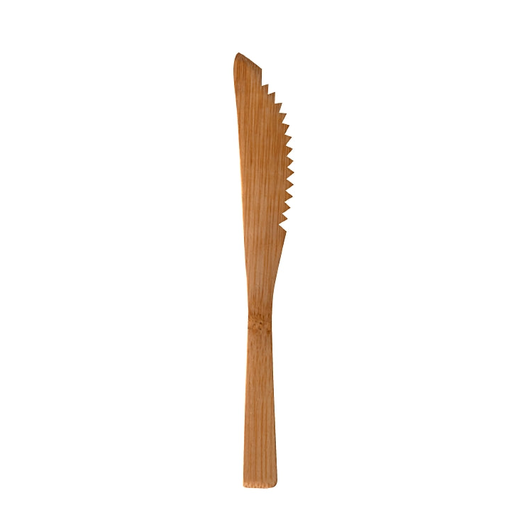Papstar PURE Einwegmesser – 10 Stk., 16,0 cm, Bambus, Natur, kompostierbar