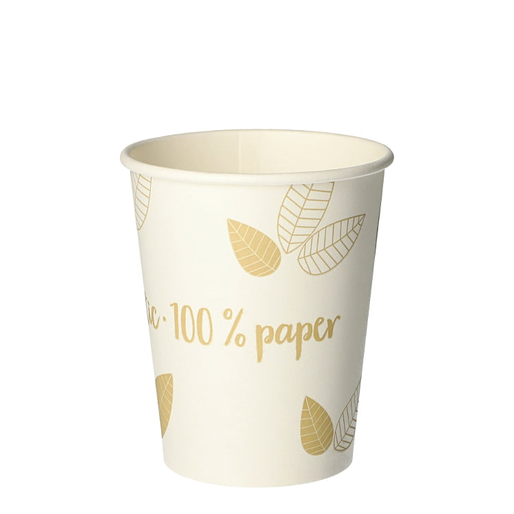 Papstar Trinkbecher Pure, Papier/Karton, für Heissgetränke – 2 dl – FSC – 50 Stk.