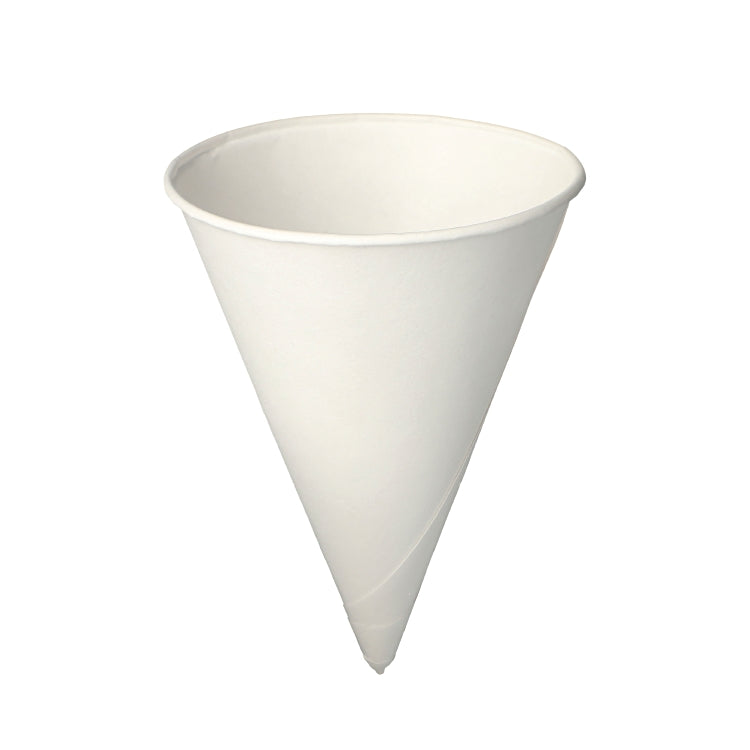 Papstar Spitzbecher, Bagasse (Zuckerrohr) – 1,5 dl, Ø 8,5 cm, weiss – 200 Stk.