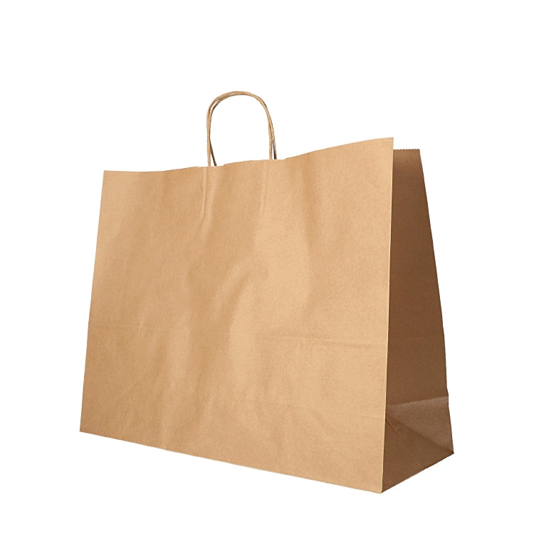 Papstar Papierbeutel – Braun, Kraftpapier, 32 × 27 × 21,5 cm, 25 Stück