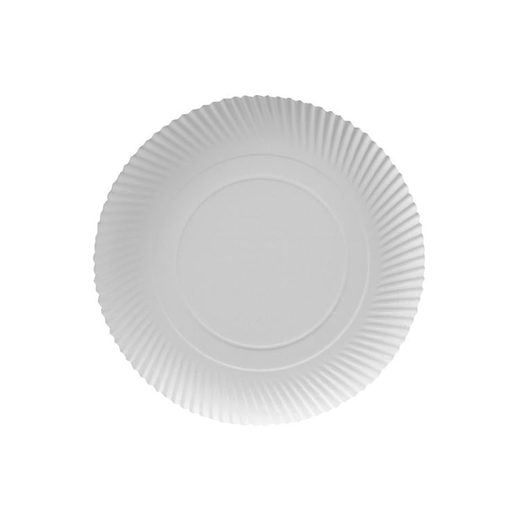 Papstar Teller Pure, Papier/Karton – Ø 34 cm, Weiss – FSC – 100 Stk.