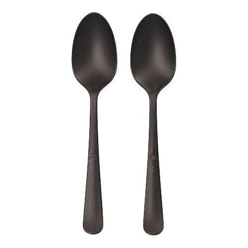 Papstar CIRCULWARE Mehrweg-Löffel – 19,0 cm, Polypropylen, Schwarz, spülmaschinenfest