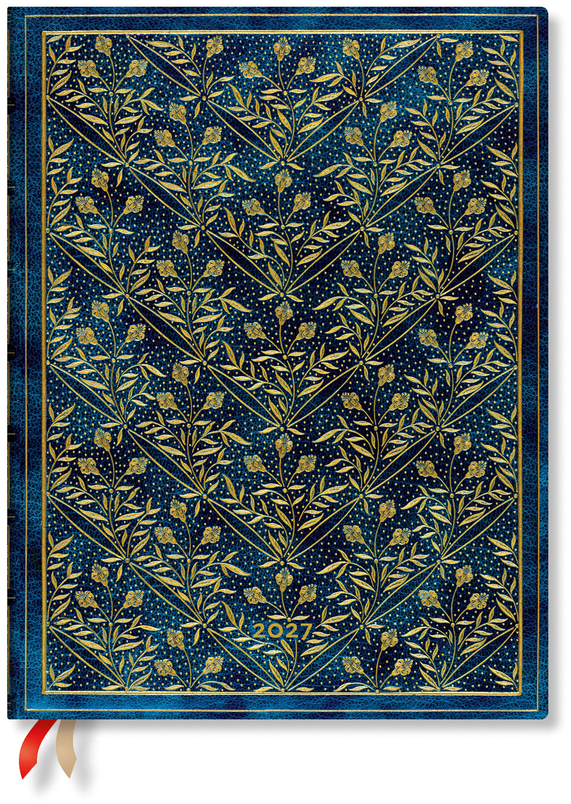 Paperblanks Ultra Verso – Wochenagenda 2027, 1 Woche/2 Seiten, 18 × 23 cm, Hardcover, Lied Wildblumen