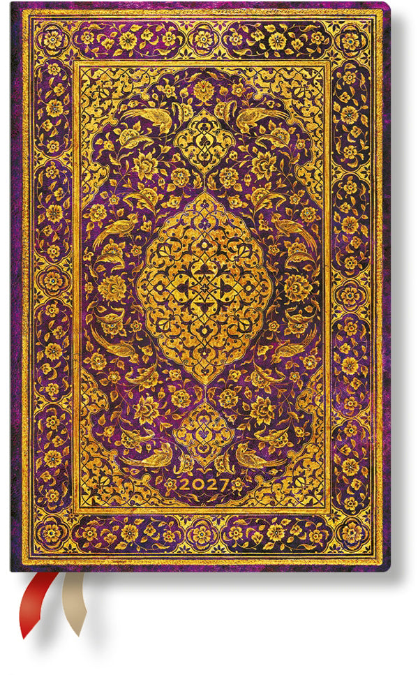 Paperblanks Le Verge – Wochenagenda 2027, 1 Woche/2 Seiten, 9,5 × 14 cm, Hardcover, Französisch
