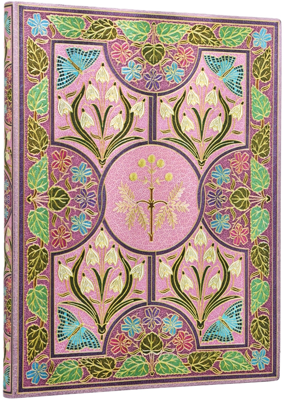 Paperblanks Ultra Notizbuch – A5 – liniert – 88 Blatt – gebunden, FSC – Blühende Poesie Mimose