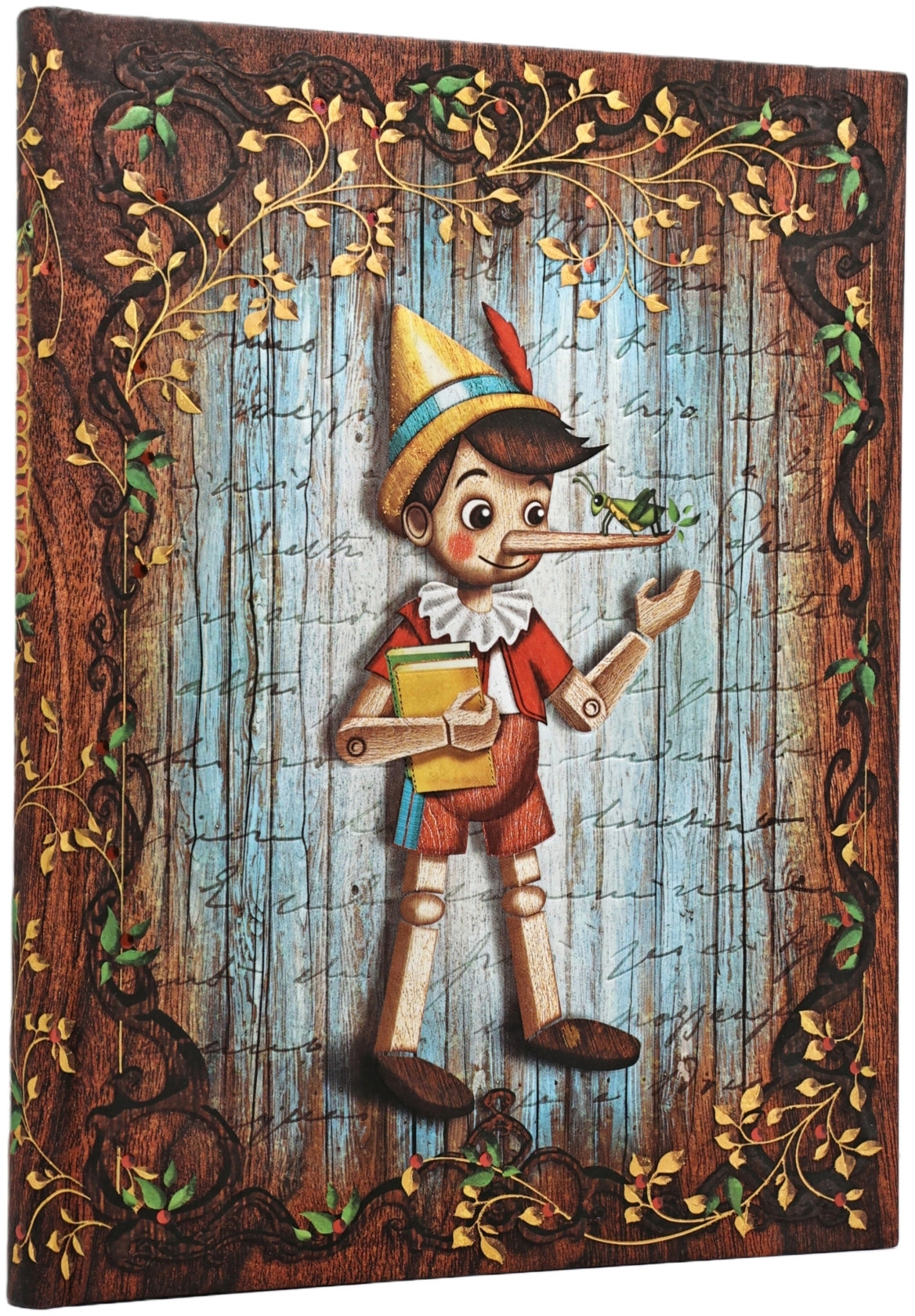 Paperblanks Märchenkollektion Pinocchio Notizbuch – blanko – 72 Blatt – gebunden, FSC