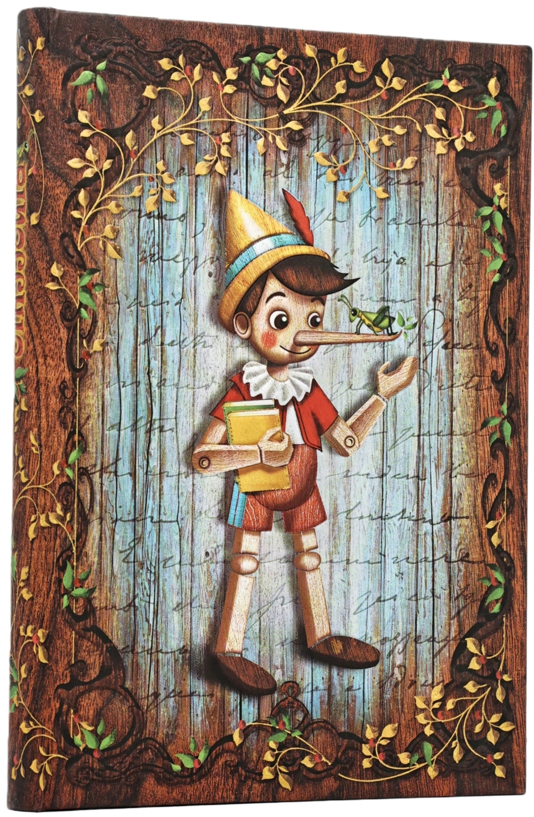 Paperblanks Notizbuch – Midi – blanko – 72 Blatt – Fadenheftung, dekorativ bedruckt – Pinocchio – FSC
