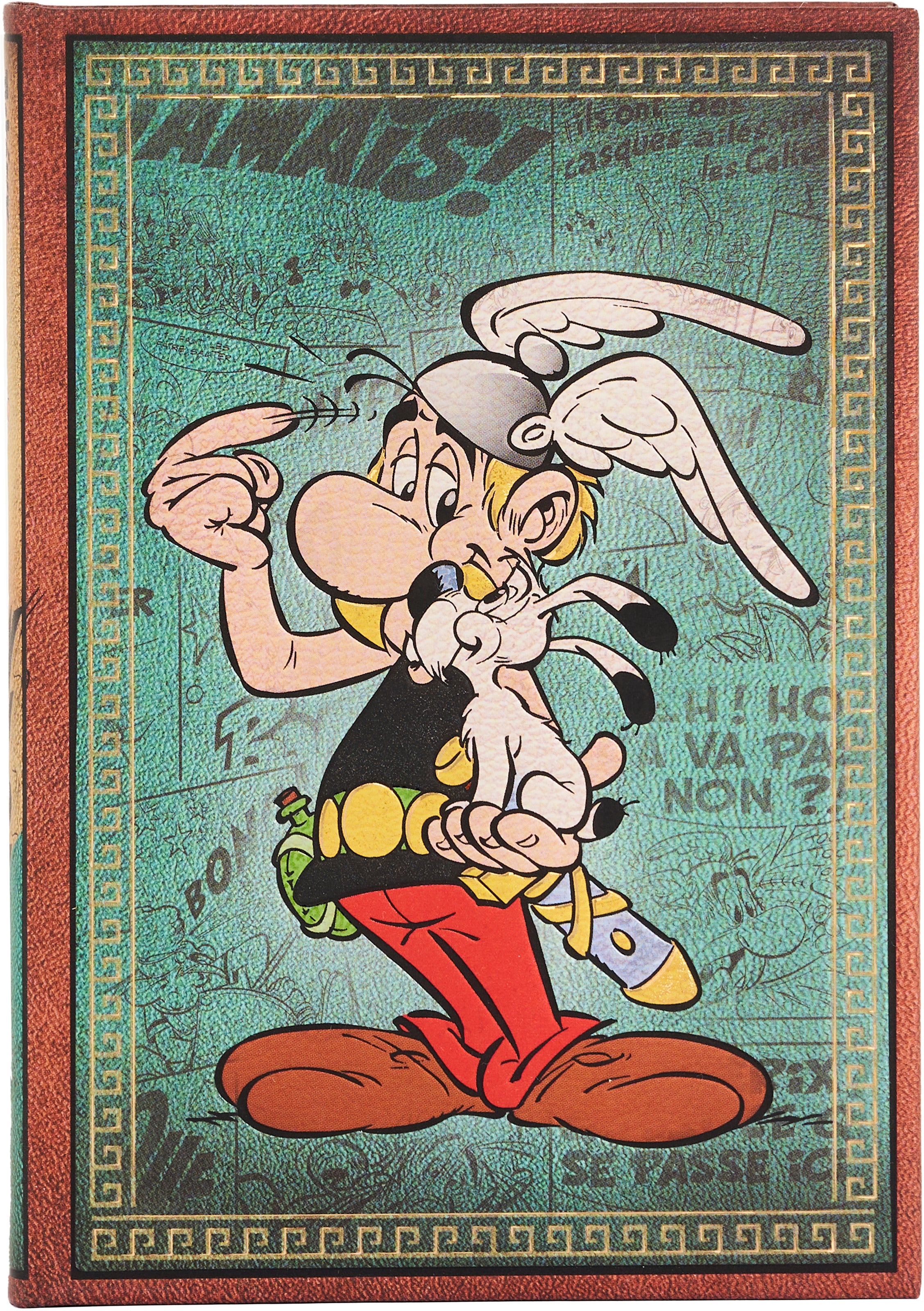 Paperblanks Asterix Notizbuch – 125 × 180 mm – liniert – 144 Seiten – blau – FSC