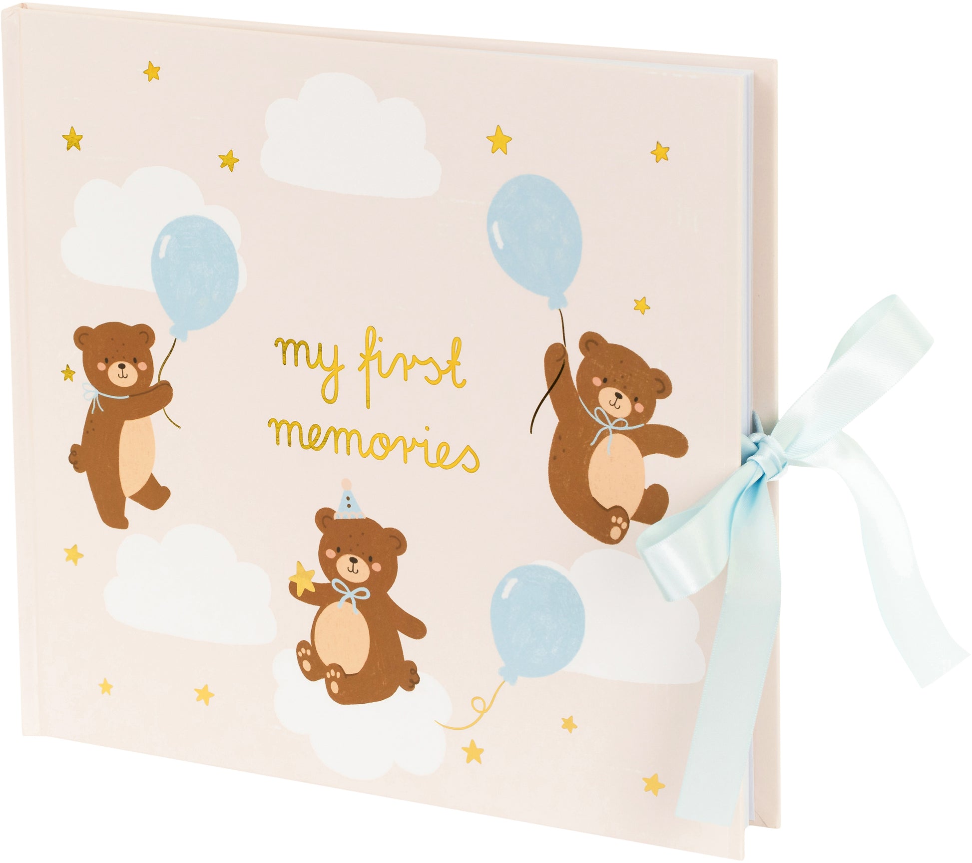 PartyDeco AZ4 Teddybär – Fotobuch, gebunden, mehrfarbig, 25 × 28 cm