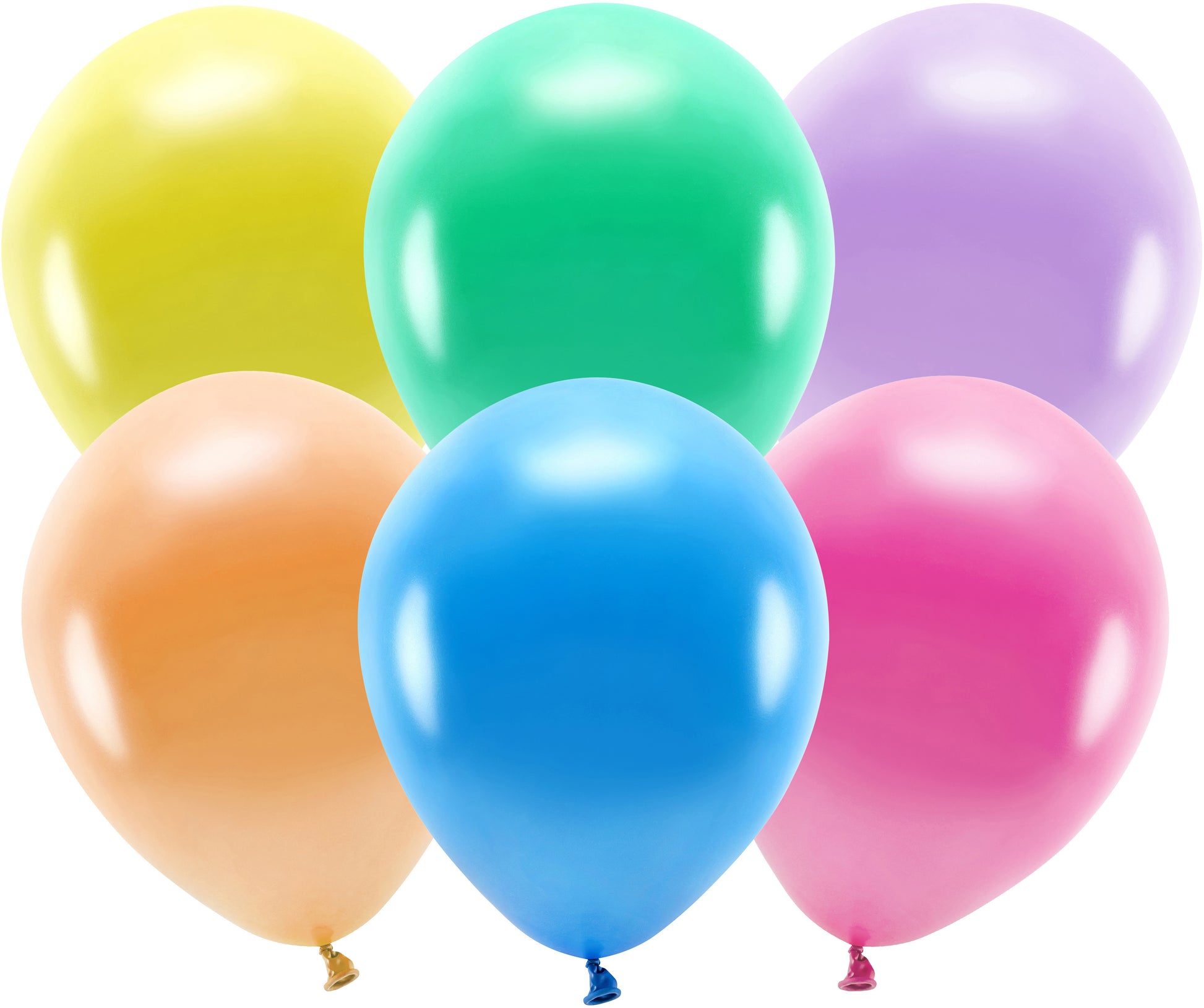 PartyDeco Luftballons – mehrfarbig, metallic – Ø 30 cm – Latex – 10 Stk