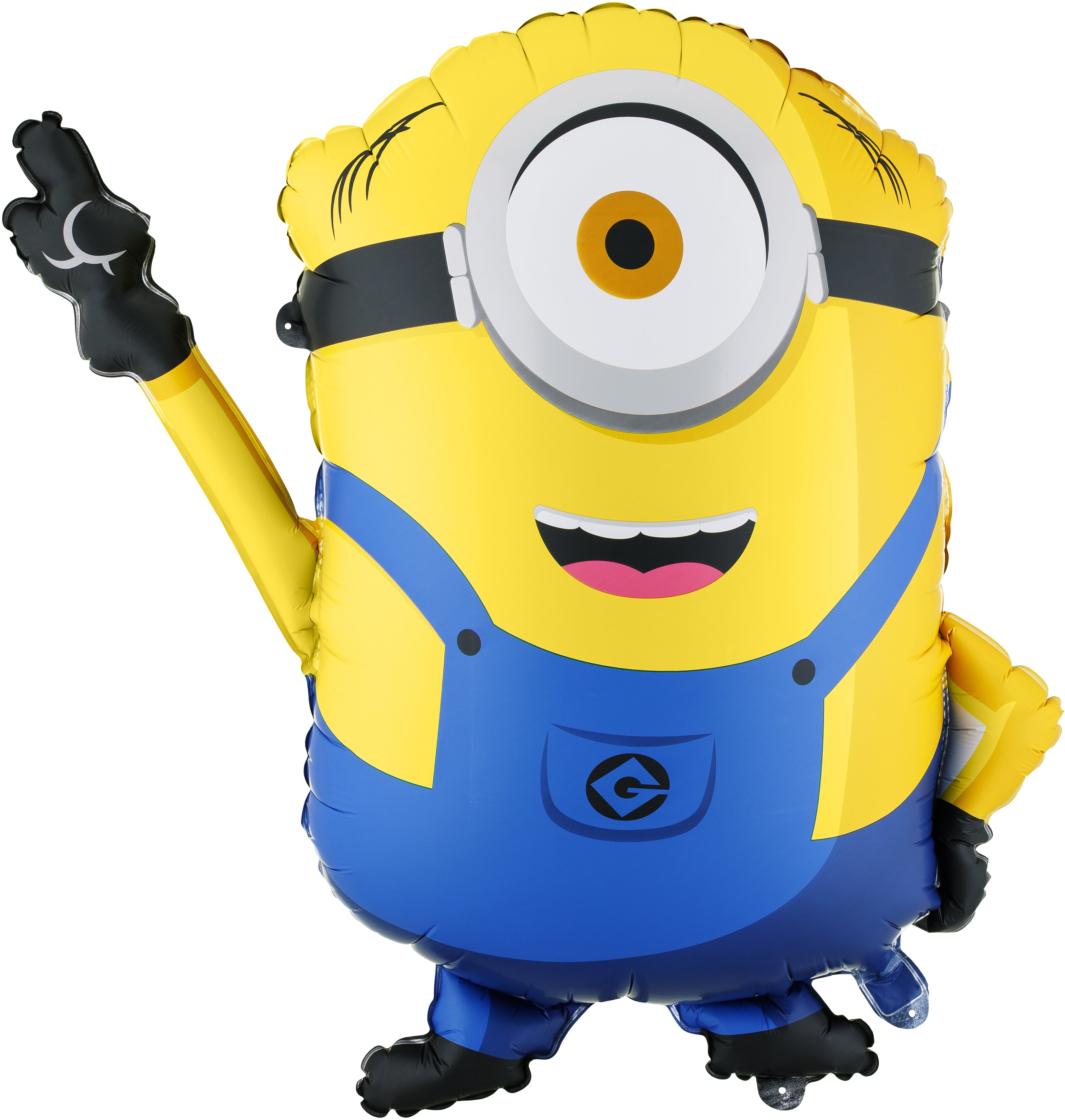 Partydeco Folienballon Minion Mel – mehrfarbig – 64 × 72 cm – selbstverschliessend