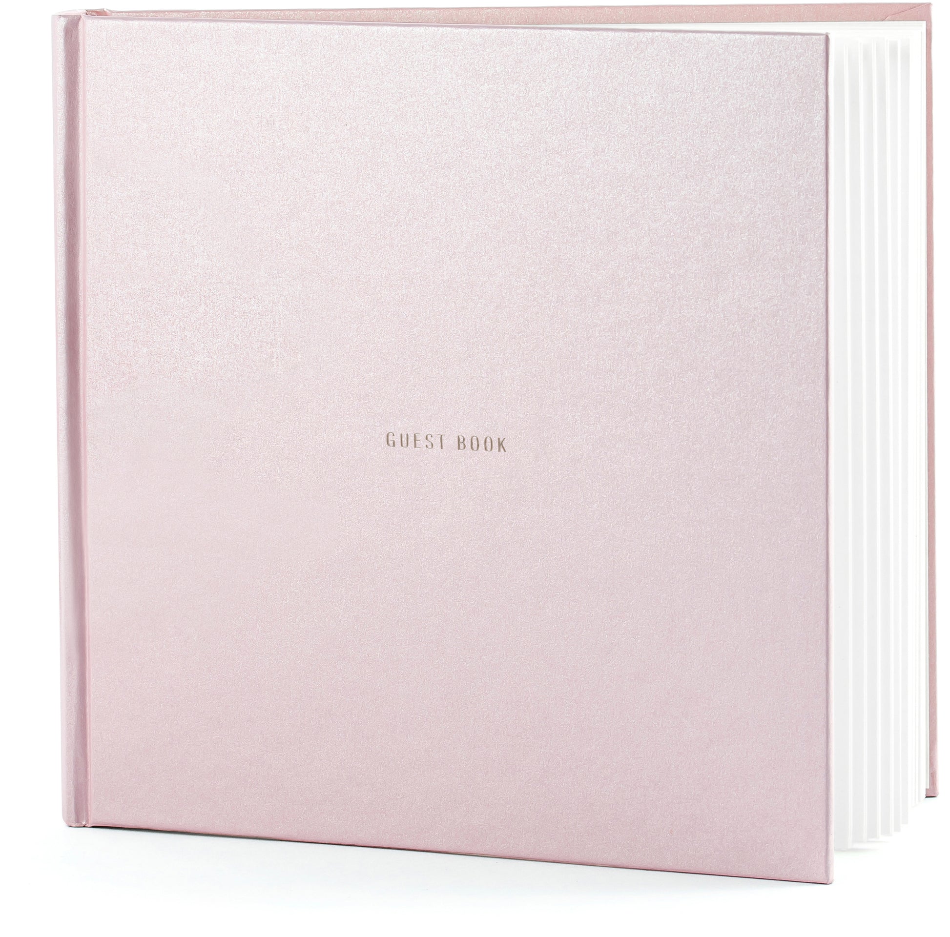 Partydeco Gästebuch – 120 Seiten – 205 × 205 mm – Hardcover, rosa