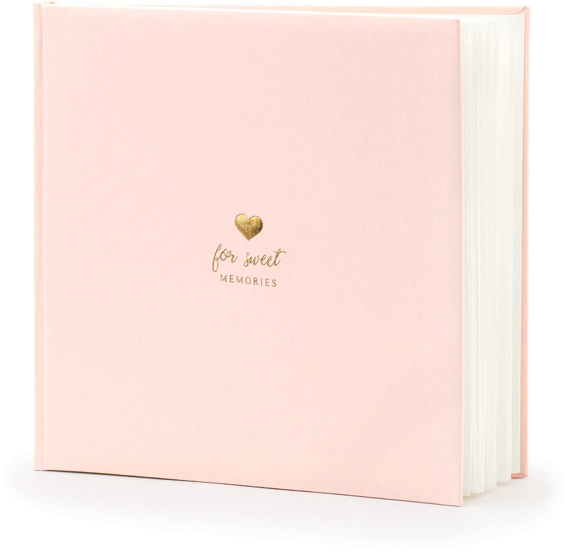 PartyDeco Gästebuch – 22 Seiten – 205 × 205 mm, rosa