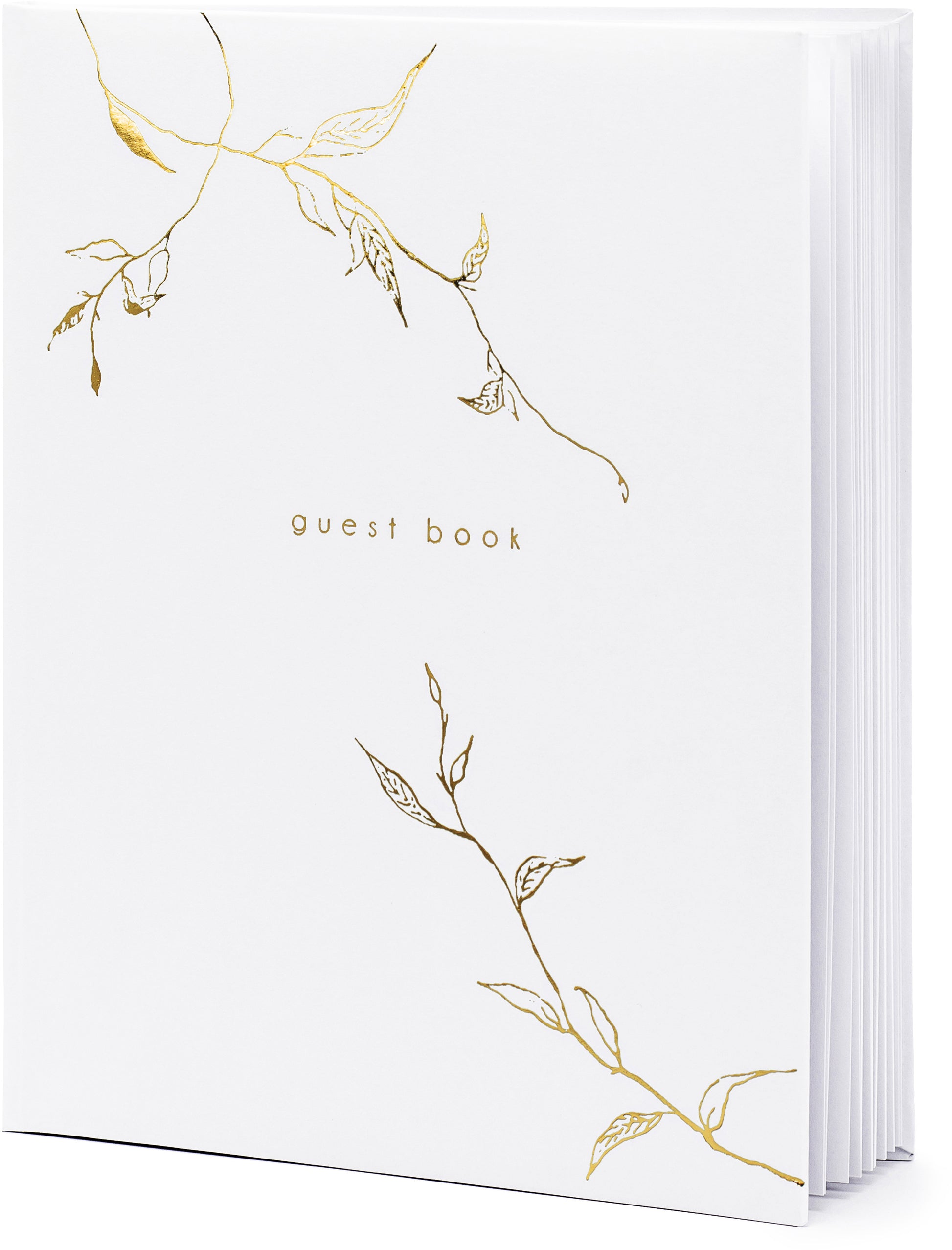PartyDeco Gästebuch – 22 Seiten – 200 × 245 mm, weiss