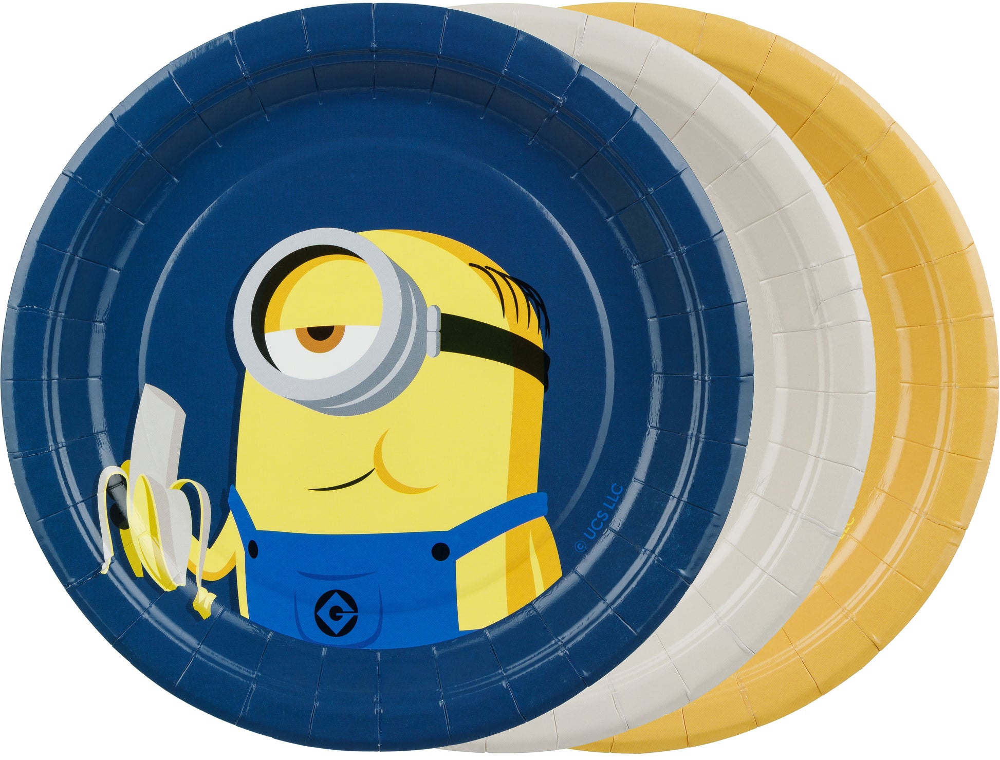 Partydeco Teller, rund – Ø 18 cm, Minions – 6 Stk.