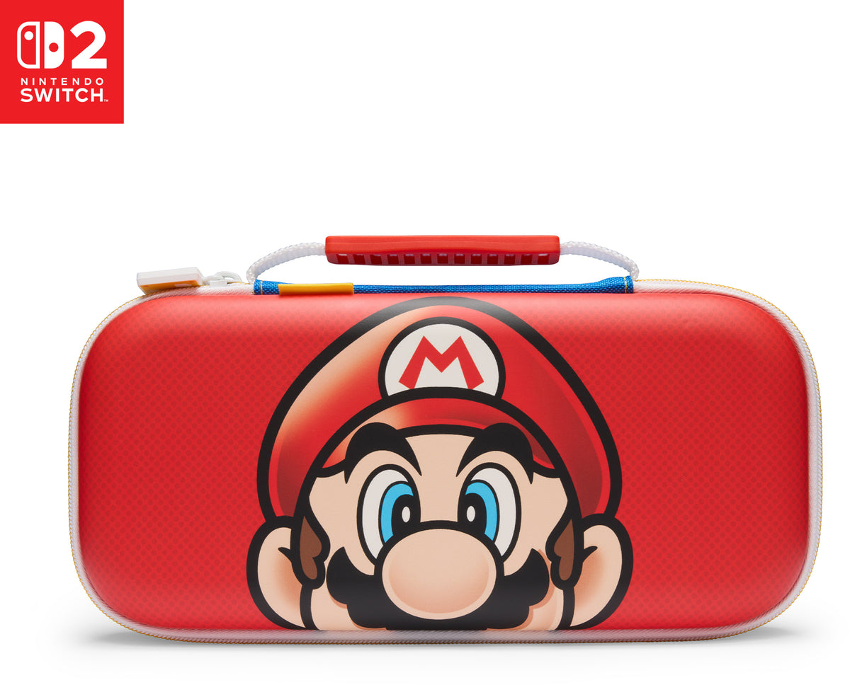 PowerA Hartschalenetui – für Nintendo Switch 2 – 174×53×301 mm, rot, mit 9 Spielkartenfächern