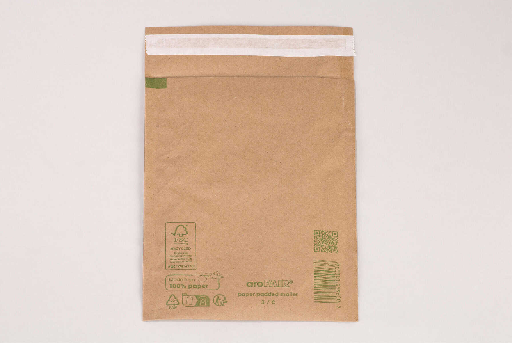Brieger aroFAIR Luftpolstertasche – 140 × 220 mm, Papier – 1 Stk.