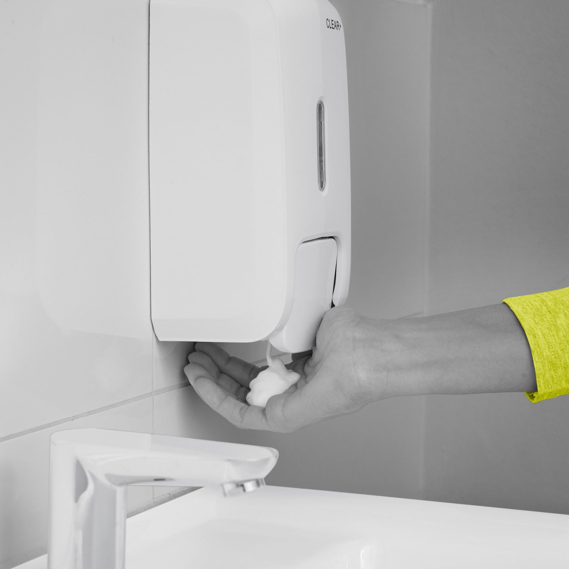 Clear+ Schaumseife – Zitrusduft – Nachfüllbeutel – für Schaumseifenspender 1 l – 4 × 1 l