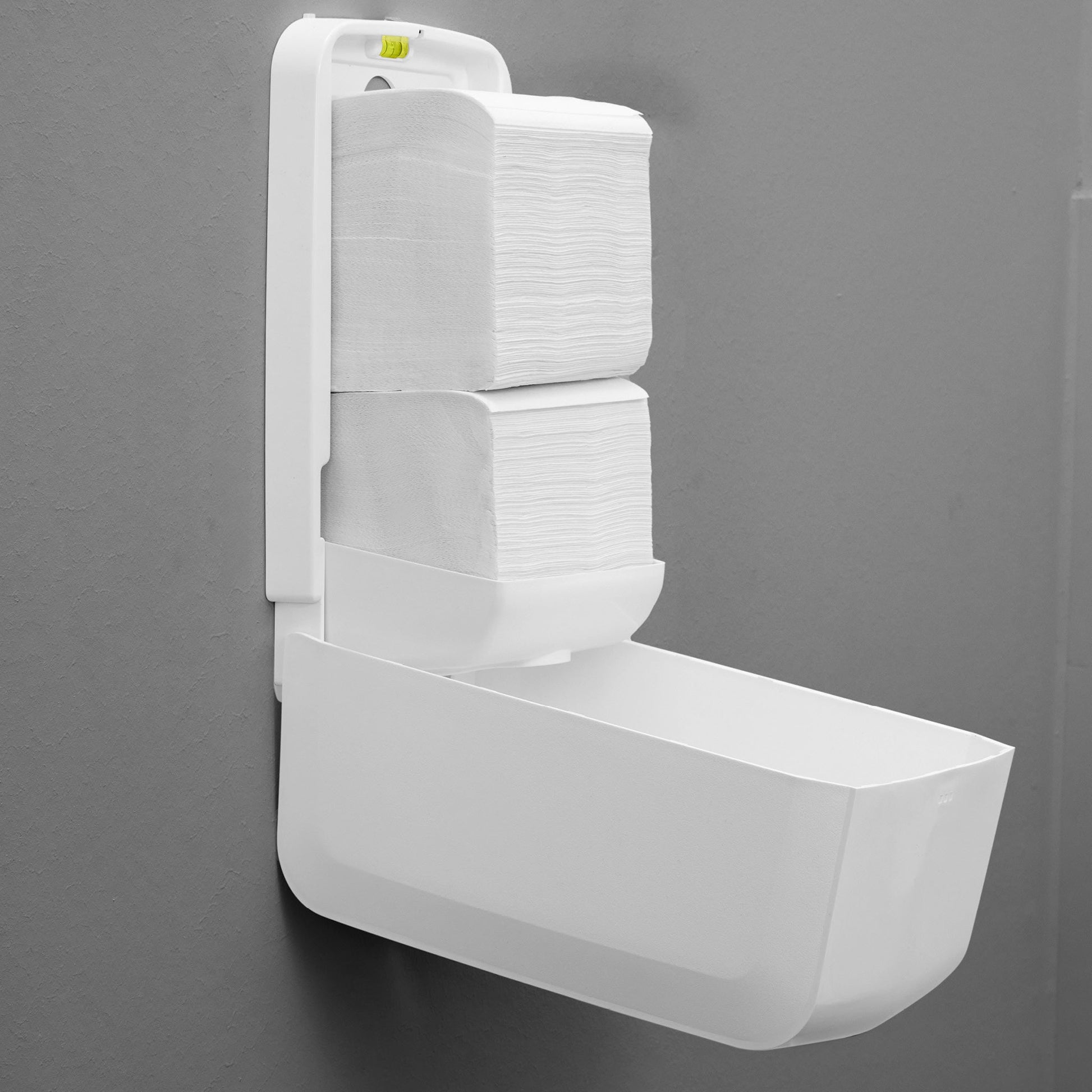 Clear+ Toilettenpapier Einzelblätter V-Falz – 2-lagig, 265 Blatt/Packung – 40 Packungen