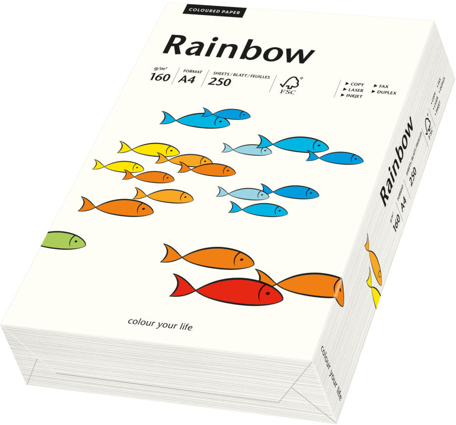 Rainbow Kopierpapier Naturweiss – A4, 160 g/m², 250 Blatt