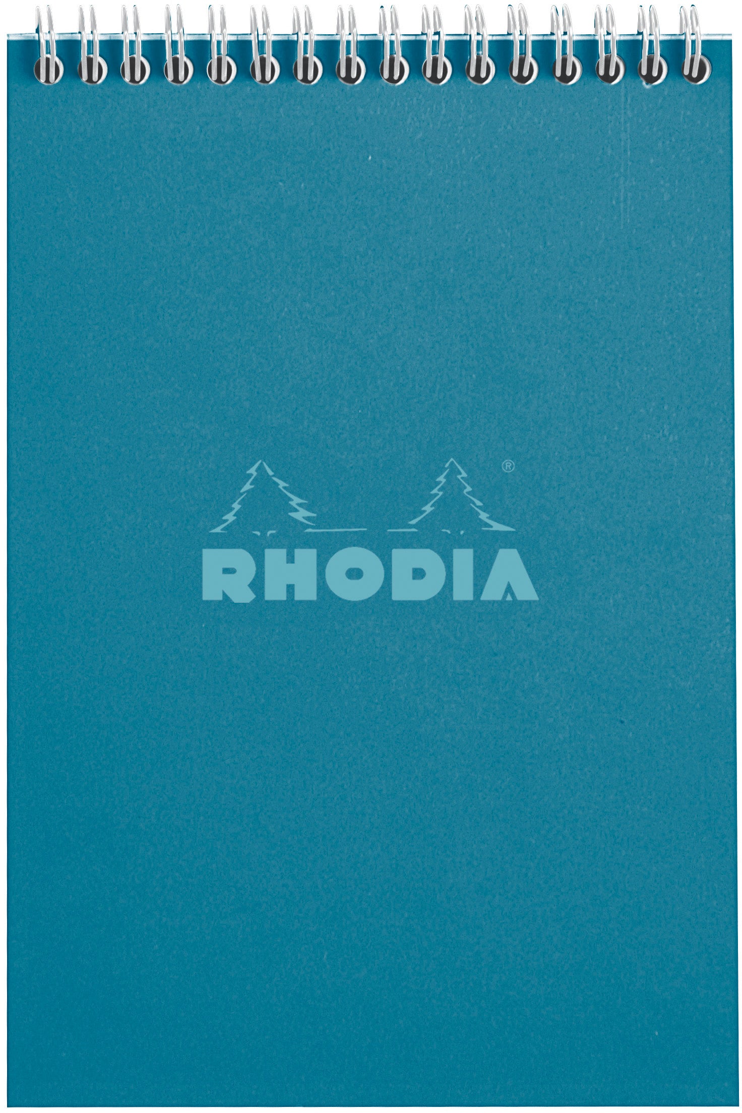 Rhodia Spiralbuch – A5 – mikroperforiert, abtrennbare Blätter, stabiler Papprücken, grün, FSC
