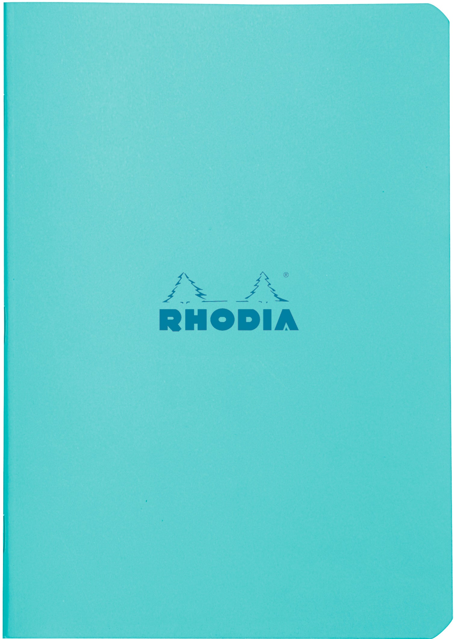 Rhodia Couleurs Notizheft – A5 – kariert – 80 Blatt – 80 g/m² – geheftet, wasserfester Einband, blau, FSC