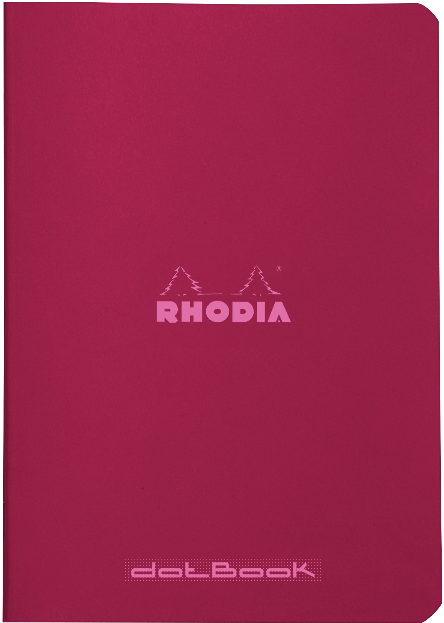 Rhodia Couleurs Notizheft – A5 – punktiert – 80 Blatt – 80 g/m² – gebunden, rot, FSC